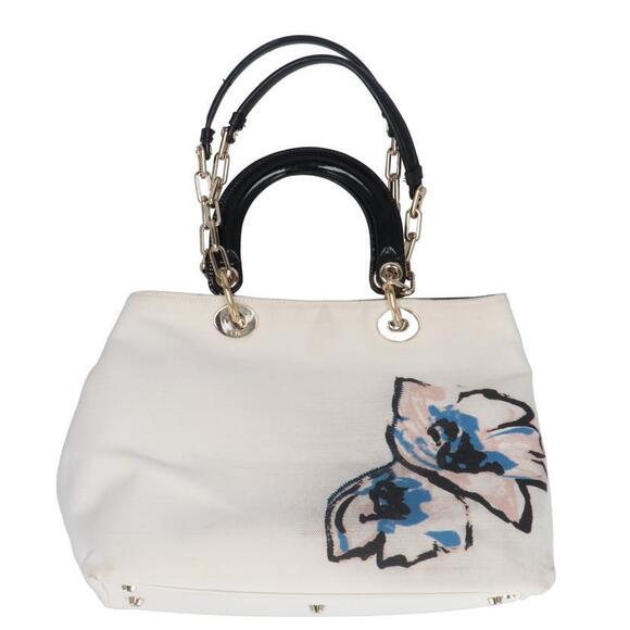 Christian Dior Canvas Handbag Tote Bag - Picture 2 of 5